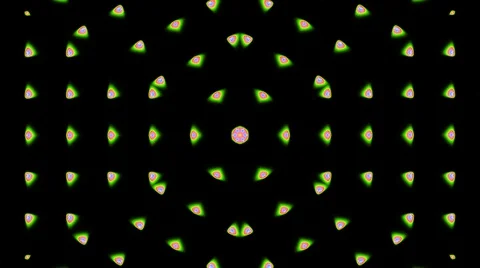 Bright abstract light governing full color, kaleidoscope, black background Stock Footage 129525700
