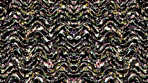 Bright abstract light governing full color, kaleidoscope, black background Video stock 163382534