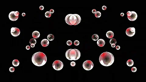 Bright abstract light governing full color, kaleidoscope, black background 스톡 동영상 163667460