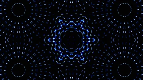 Bright abstract light governing full color, kaleidoscope, black background 스톡 동영상 164287372