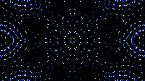 Bright abstract light governing full color, kaleidoscope, black background Stock-Footage 164290810