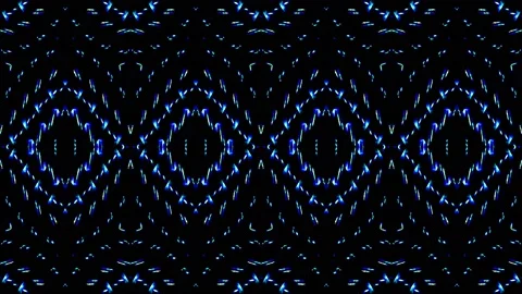 Bright abstract light governing full color, kaleidoscope, black background Video stock 164291921