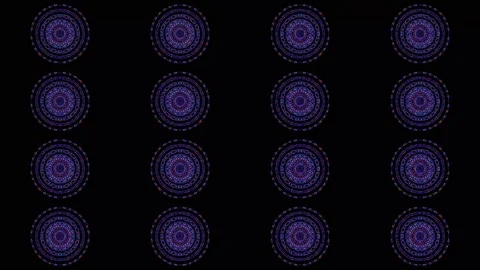 Bright abstract light governing full color, kaleidoscope, black background 스톡 동영상 164556902