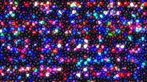 Bright abstract light governing full color, kaleidoscope, black background Stock Footage 164680842