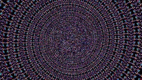 Bright abstract light governing full color, kaleidoscope, black background 스톡 동영상 165139257