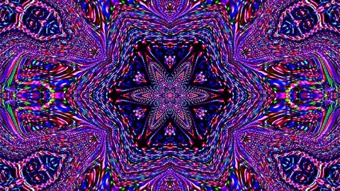 Bright abstract light governing full color, kaleidoscope, black background Stock-Footage 165254683