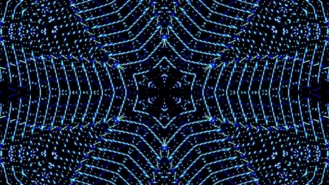 Bright abstract light governing full color, kaleidoscope, black background Stock-Footage 165464025