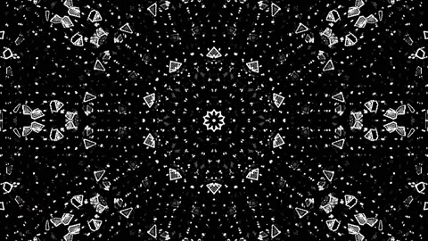 Bright abstract light governing full color, kaleidoscope, black background Stock-Footage 165592770