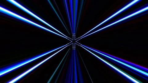 Bright abstract light governing full color, kaleidoscope, black background Stock Footage 165782421