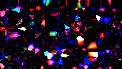 Bright abstract light governing full color, kaleidoscope, black background 스톡 동영상 166121314