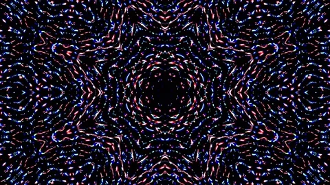 Bright abstract light governing full color, kaleidoscope, black background Stock Footage 166303461