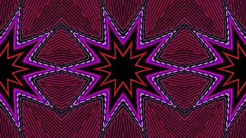 Bright abstract light governing full color, kaleidoscope, black background Stock Footage 167362602