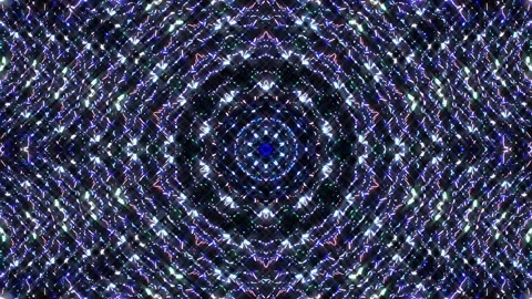 Bright abstract light governing full color, kaleidoscope, black background Stock-Footage 167840383