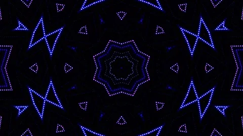 Bright abstract light governing full color, kaleidoscope, black background Stock-Footage 167946528