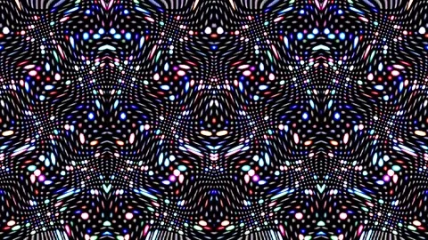 Bright abstract light governing full color, kaleidoscope, black background Stock Footage 168481752