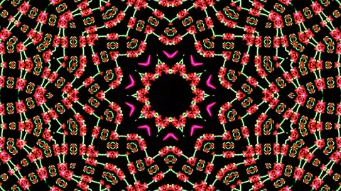 Bright abstract light governing full color, kaleidoscope, black background Stock-Footage 170940967