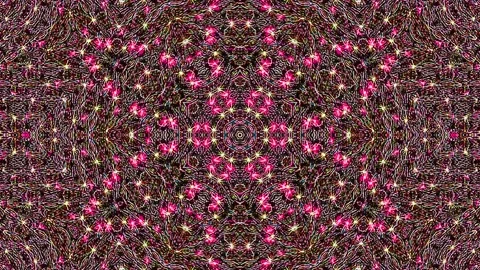 Bright abstract light governing full color, kaleidoscope, black background Video stock 188529216