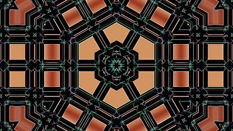 Bright abstract light governing full color, kaleidoscope, black background Stock-Footage 201005691