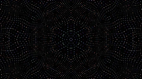 Bright abstract light governing full color, kaleidoscope, black background Stock-Footage 202644555