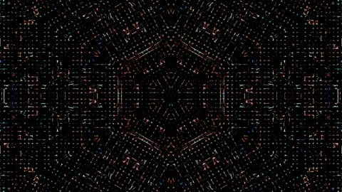 Bright abstract light governing full color, kaleidoscope, black background Stock-Footage 219041571