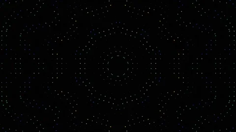 Bright abstract light governing full color, kaleidoscope, black background Stock-Footage 225037808
