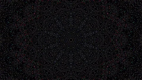 Bright abstract light governing full color, kaleidoscope, black background Stock Footage 229457118