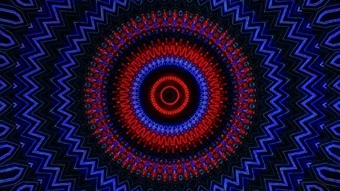 Bright abstract light governing full color, kaleidoscope, black background 스톡 동영상 229844591