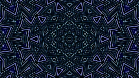 Bright abstract light governing full color, kaleidoscope, black background Stock Footage 229844837