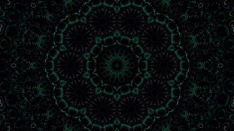 Bright abstract light governing full color, kaleidoscope, black background 스톡 동영상 237278744