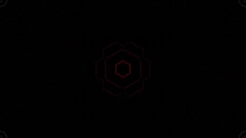 Bright abstract light governing full color, kaleidoscope, black background Stock Footage 249818952