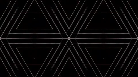 Bright abstract light governing full color, kaleidoscope, black background Stock Footage 251038708