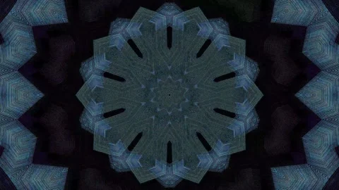 Bright abstract light governing full color, kaleidoscope, black background Stock Footage 252450872