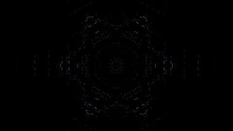 Bright abstract light governing full color, kaleidoscope, black background Stock-Footage 257840857