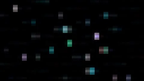 Bright abstract light governing full color, kaleidoscope, black background Video stock 258903279