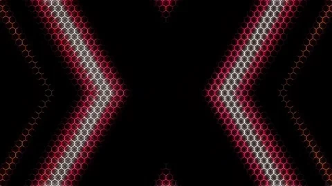 Bright abstract light governing full color, kaleidoscope, black background 動画素材 296965945