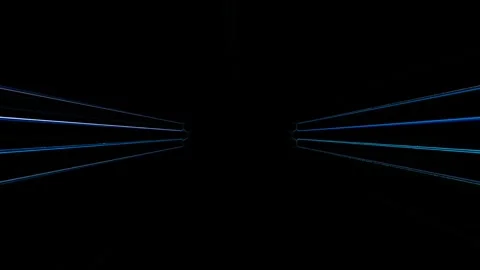 Bright abstract light governing full color, kaleidoscope, black background Stock Footage 296966209