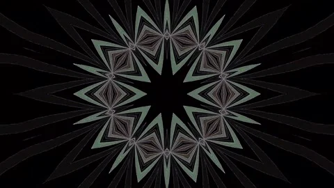 Bright abstract light governing full color, kaleidoscope, black background Stock Footage 299317595