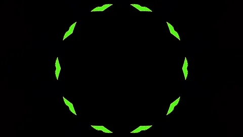Bright abstract light governing full color, kaleidoscope, black background Stock-Footage 311803805