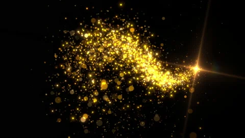 Bright abstract light particles flow graphics Stock Footage 233490679