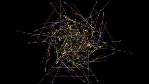Bright abstract lighting mandala. Stock Illustration