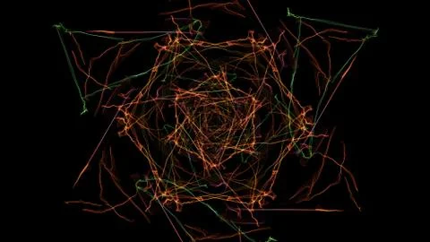 Bright abstract lighting mandala. Stock Illustration