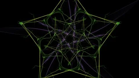 Bright abstract lighting mandala. Stock Illustration