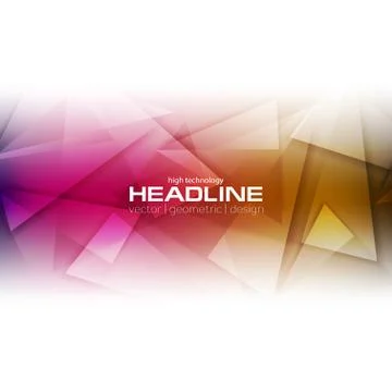 Bright abstract low poly tech background イラスト素材