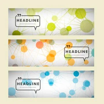 Bright abstract molecule on a white background Stock Illustration
