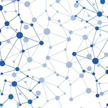 Bright abstract molecule on a white background Stock Illustration