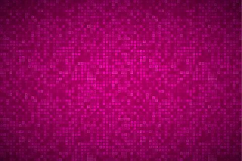 Bright abstract mosaic pattern, brick texture, pink background with squares Stock Illustration