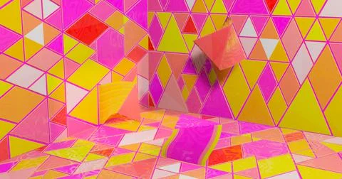 Bright abstract mosaic pattern. Illustration background. For design and decor Stock Illustration