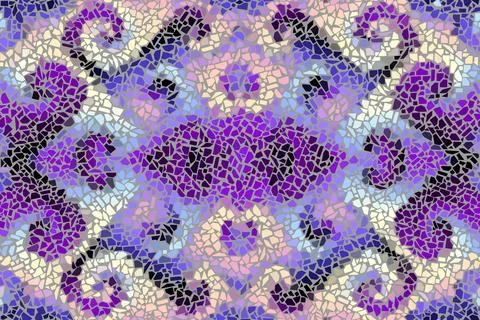 Bright abstract mosaic seamless pattern. Vector background. Endless texture Illustrazione stock