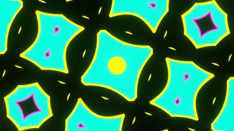 Bright abstract multi-colored looped kaleidoscope Video stock 191967112