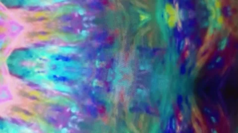 Bright abstract multicolored neon stripes, smooth lines moving chaotically. Stock Footage 330123936